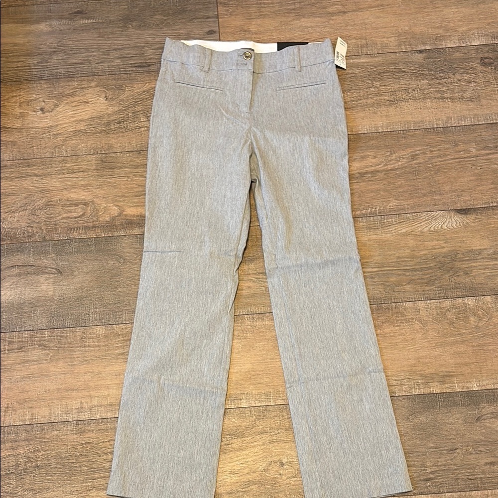 Maurices Gray Flare Pants with Subtle Texture Small Short